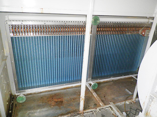 空調機　蒸気コイル交換画像