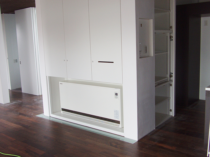 蓄熱暖房器の設置例画像