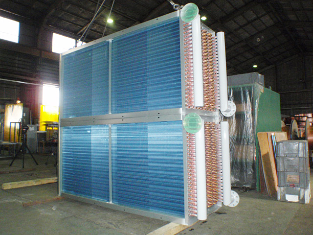 コイル：銅管・アルミフィン(アクリル系樹脂被膜)画像