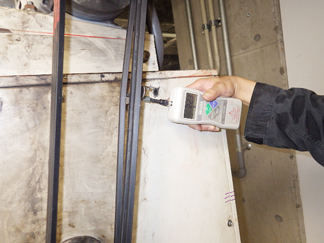 Ｖベルト張力測定（デジタル）画像